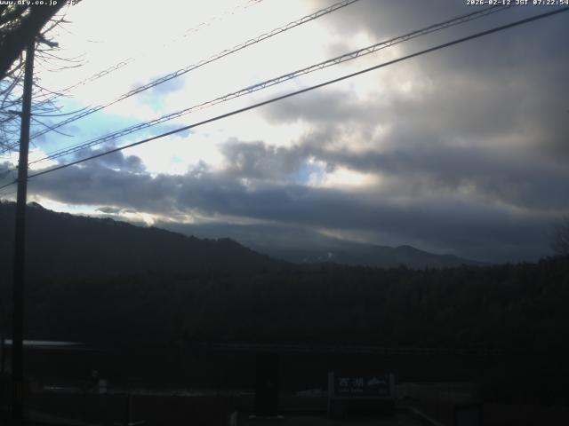 西湖からの富士山