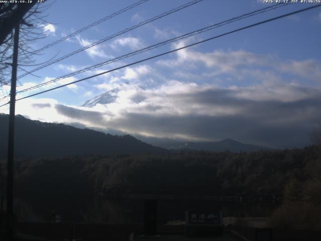 西湖からの富士山