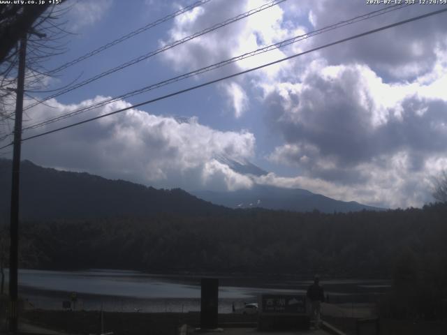 西湖からの富士山