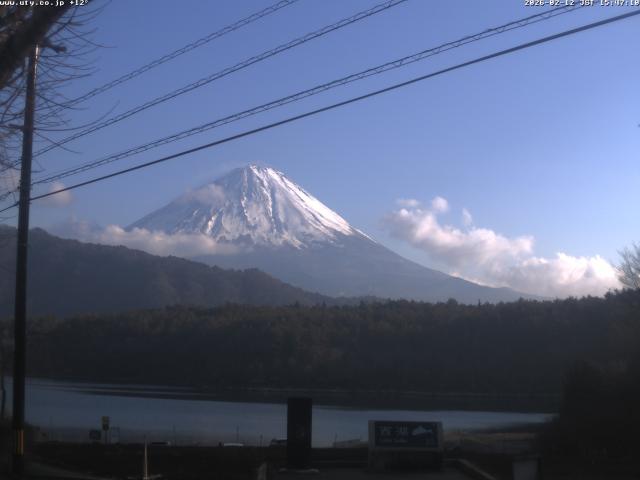 西湖からの富士山