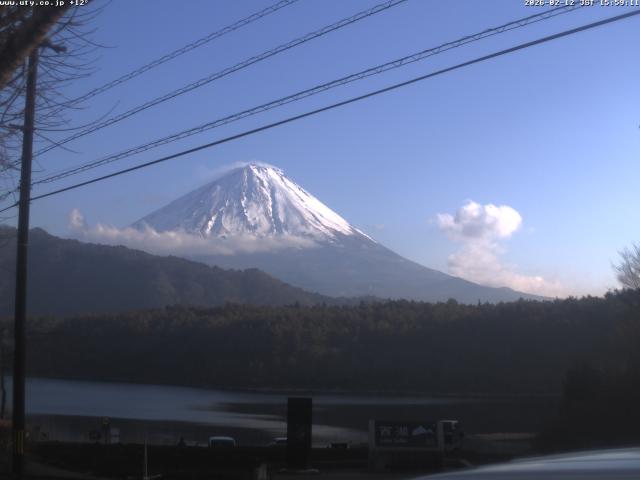 西湖からの富士山