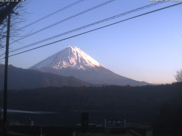 西湖からの富士山