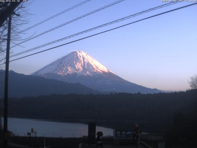 西湖からの富士山