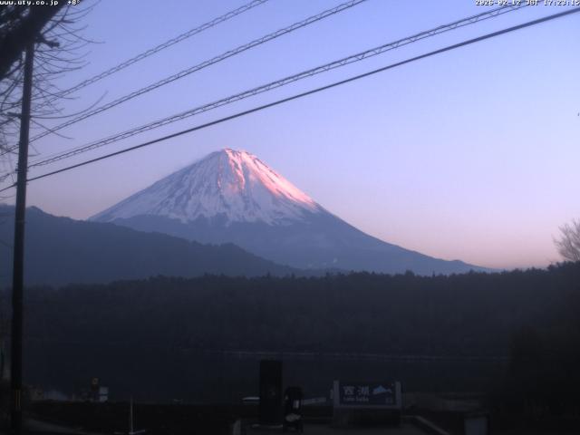 西湖からの富士山