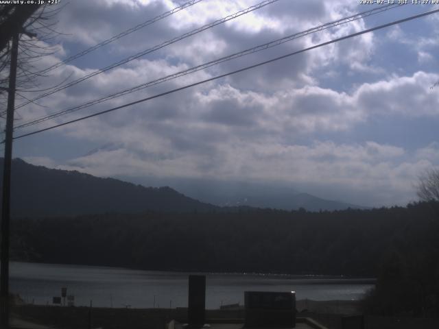 西湖からの富士山