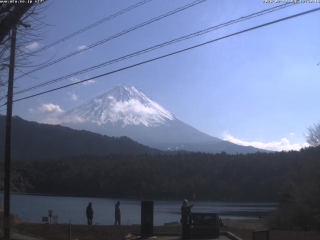 西湖からの富士山