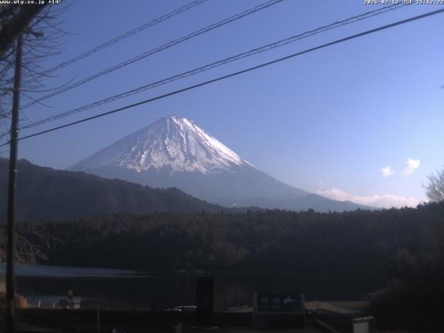 西湖からの富士山
