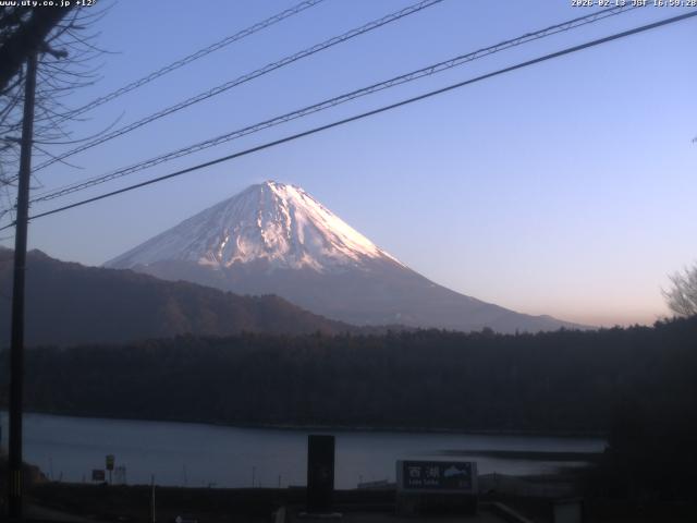 西湖からの富士山