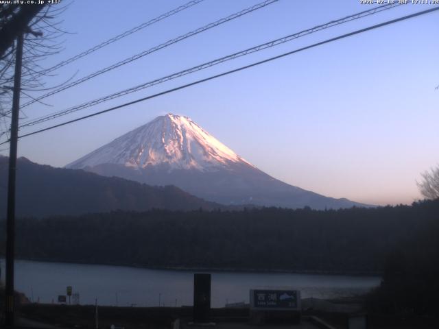 西湖からの富士山