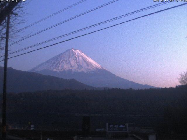 西湖からの富士山