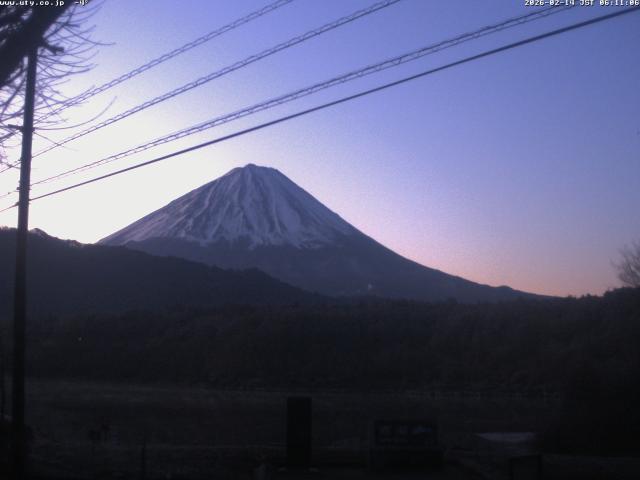 西湖からの富士山