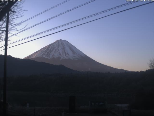 西湖からの富士山