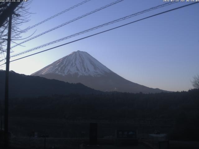 西湖からの富士山