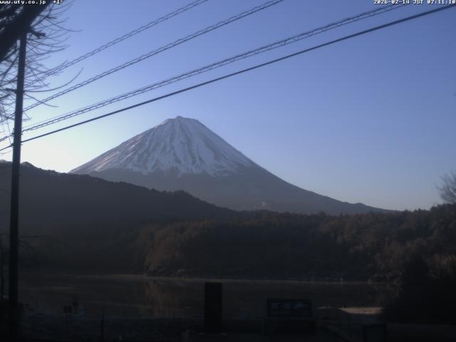 西湖からの富士山