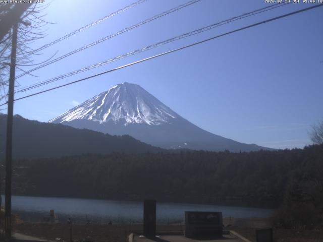 西湖からの富士山