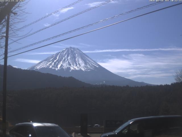 西湖からの富士山