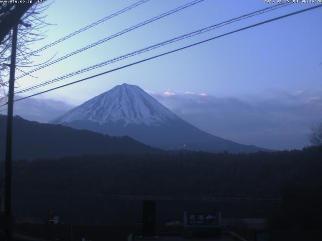西湖からの富士山