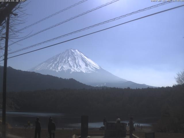 西湖からの富士山