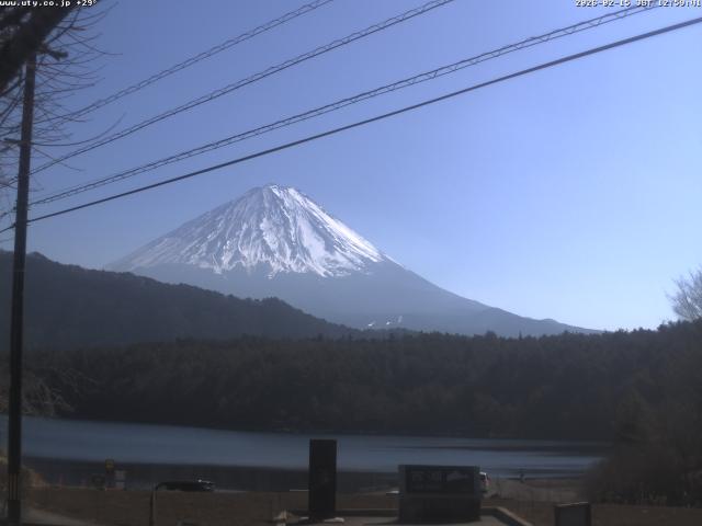 西湖からの富士山