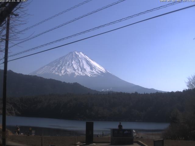 西湖からの富士山