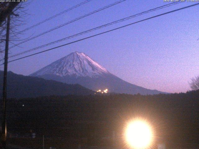 西湖からの富士山