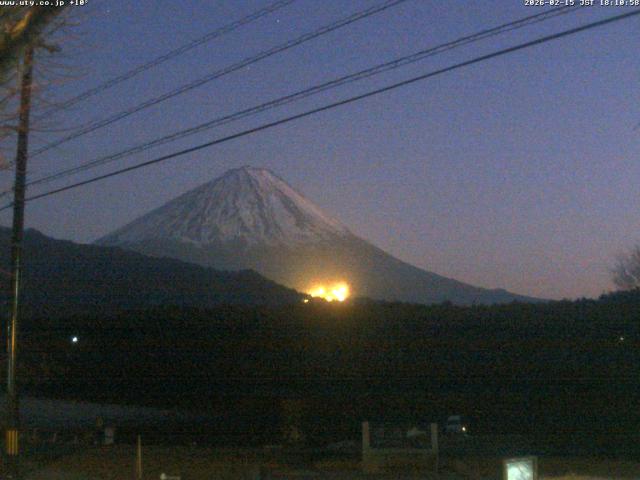 西湖からの富士山