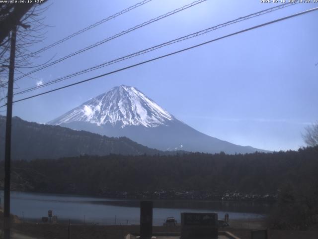西湖からの富士山
