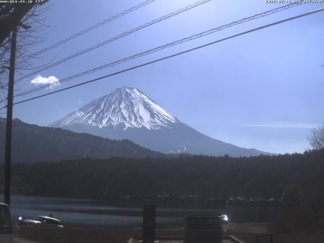 西湖からの富士山