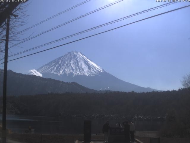 西湖からの富士山