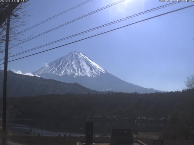 西湖からの富士山