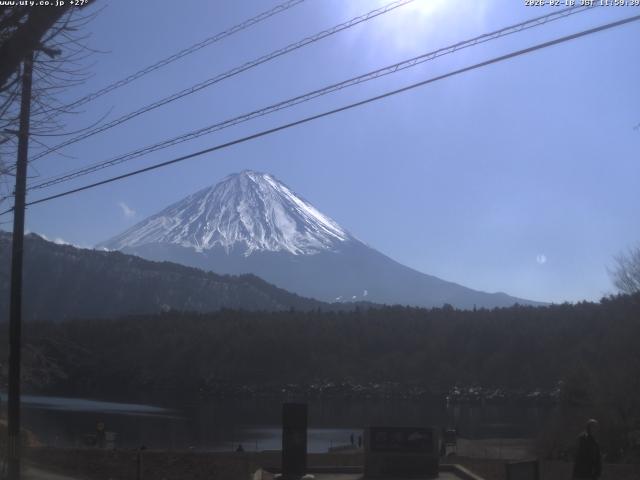 西湖からの富士山