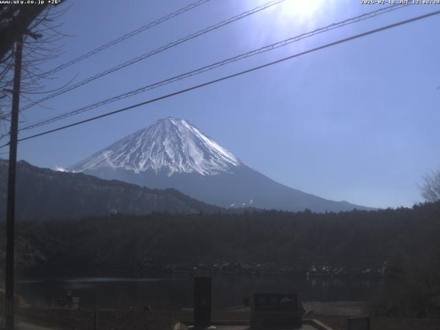 西湖からの富士山