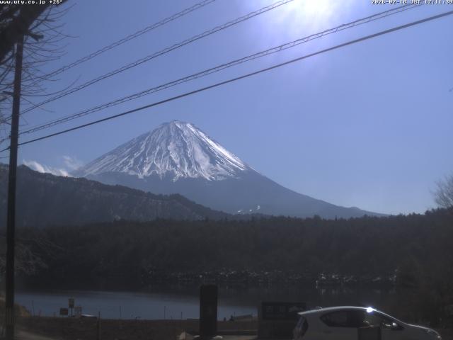 西湖からの富士山