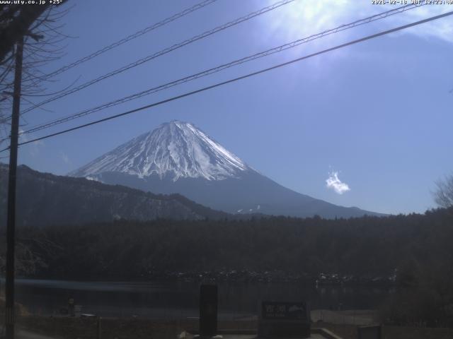 西湖からの富士山