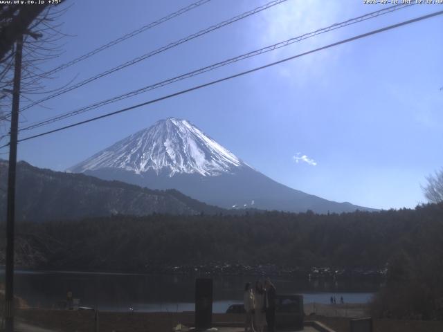 西湖からの富士山