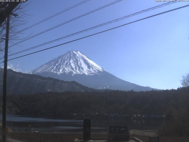 西湖からの富士山