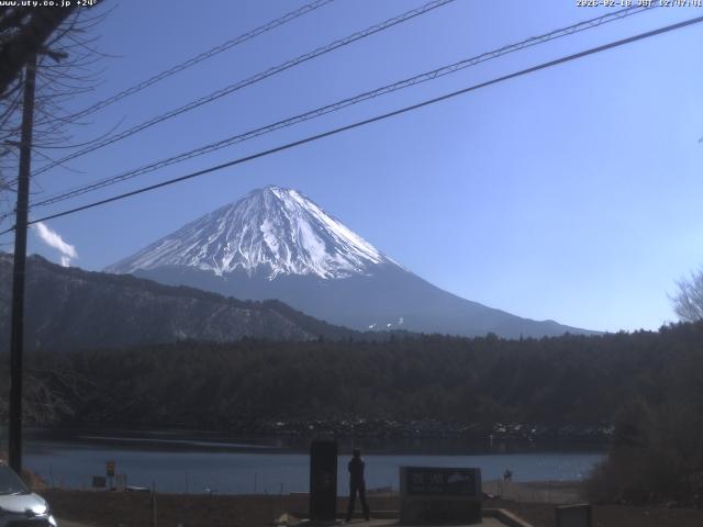 西湖からの富士山