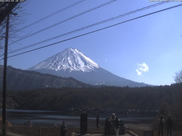 西湖からの富士山