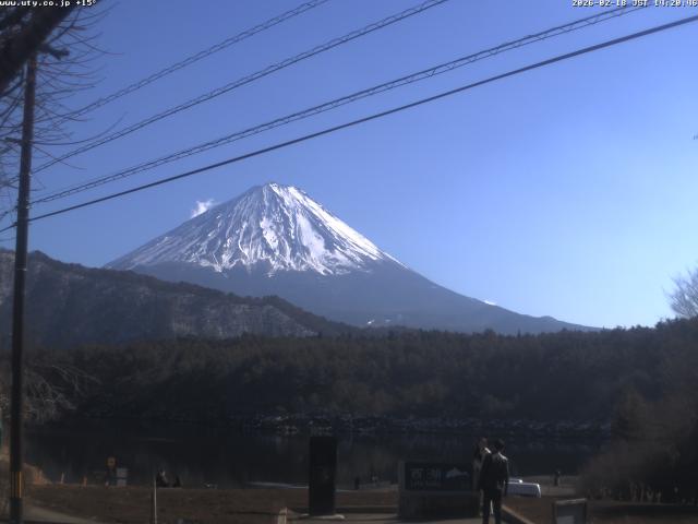 西湖からの富士山