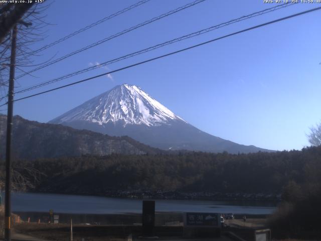 西湖からの富士山