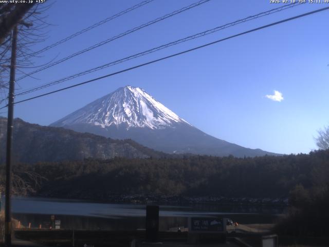 西湖からの富士山