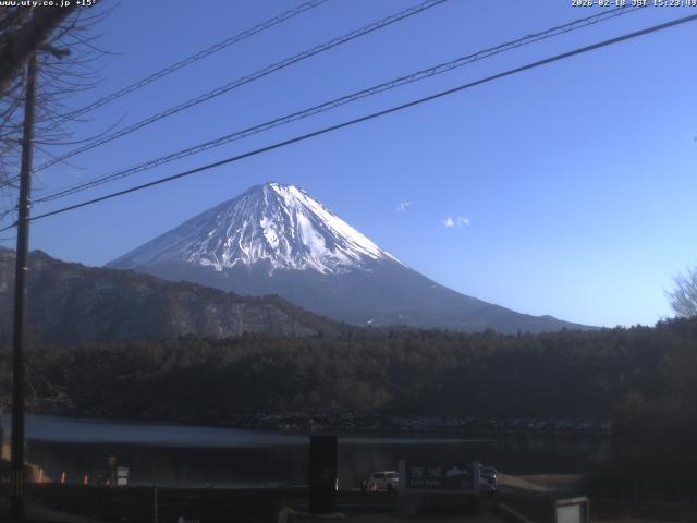 西湖からの富士山