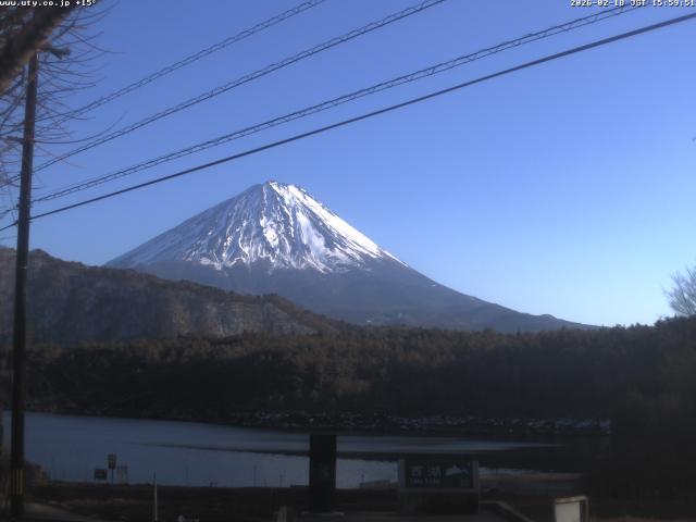 西湖からの富士山