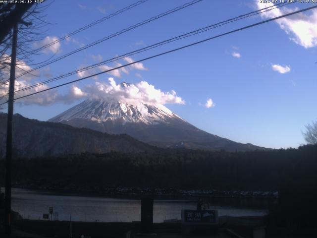 西湖からの富士山