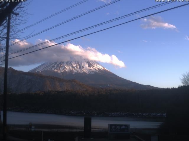 西湖からの富士山