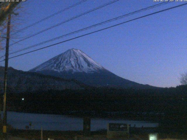 西湖からの富士山