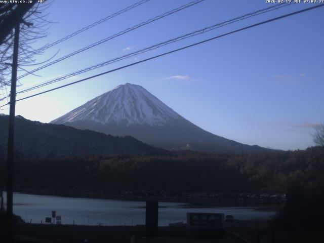 西湖からの富士山