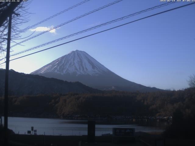 西湖からの富士山