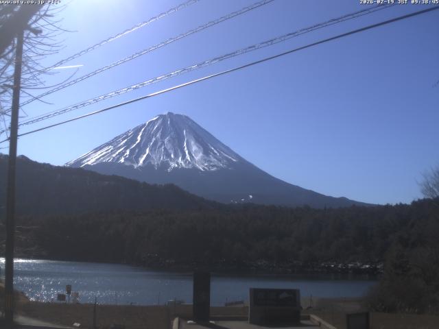 西湖からの富士山