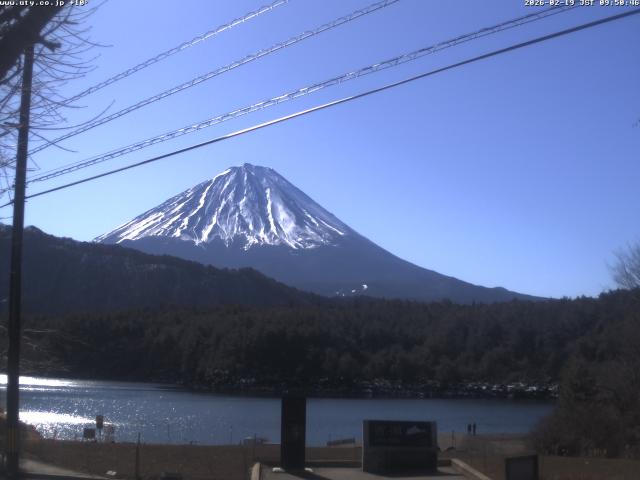 西湖からの富士山